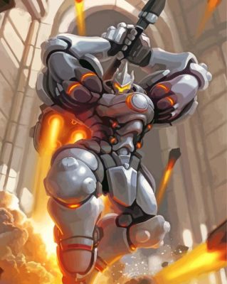 Overwatch Game Reinhardt Paint By Number