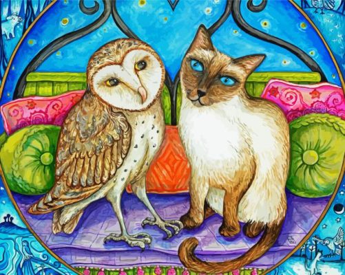 Owl And The Pussycat Paint By Numbers