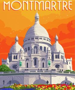 Paris Montmartre Basilica Paint By Numbers