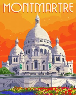 Paris Montmartre Basilica Paint By Numbers