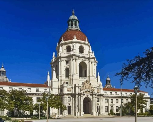 Pasadena City Hall Paint By Numbers
