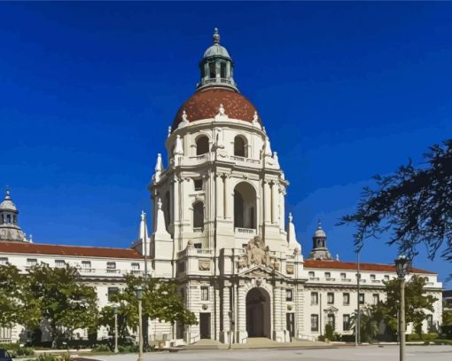 Pasadena City Hall Paint By Numbers