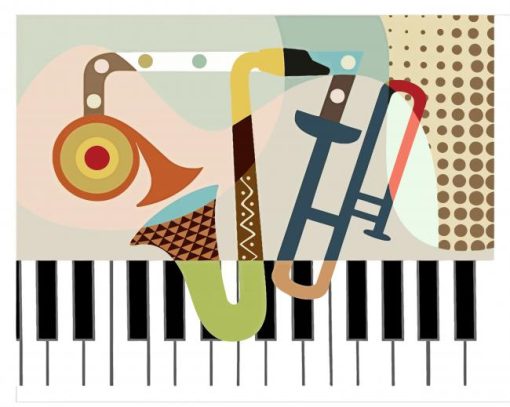 Piano And Saxophone Paint By Numbers