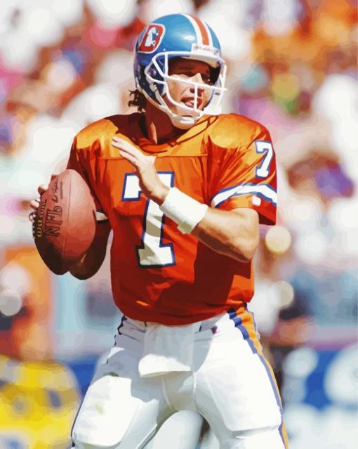 Player John Elway Paint By Numbers