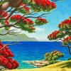 Pohutukawa Flower Trees Paint By Numbers