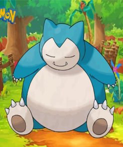 Pokemon Snorlax Paint By Numbers