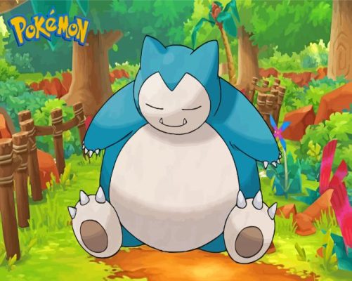 Pokemon Snorlax Paint By Numbers