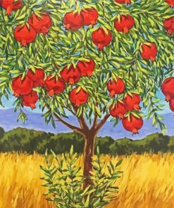 Pomegranate Tree Paint By Numbers