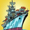 Pop Art Battleship With Cannons Paint By Numbers