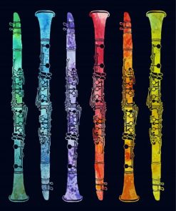 Raibow Clarinets Paint By Numbers