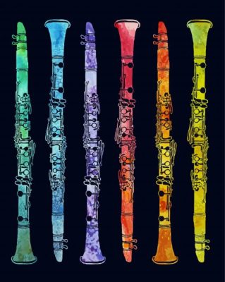 Raibow Clarinets Paint By Numbers