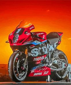 Red Suzuki Gsxr Paint By Numbers