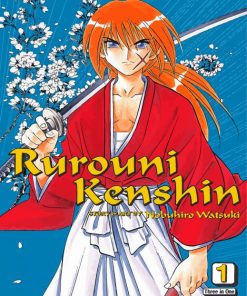 Rurouni Kenshin Vintage Anime Poster Paint By Numbers