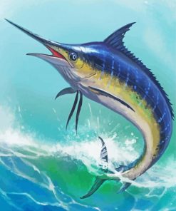 Sailfish Fish Art Paint By Numbers