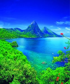 Saint Lucia View Paint By Numbers