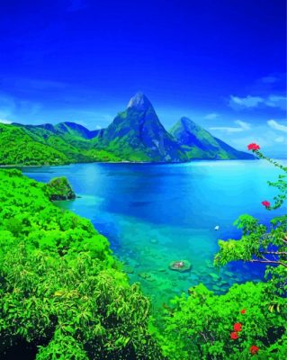 Saint Lucia View Paint By Numbers