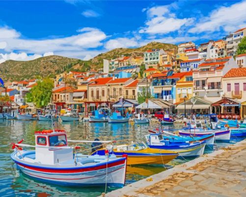 Samos Greece Paint By Numbers