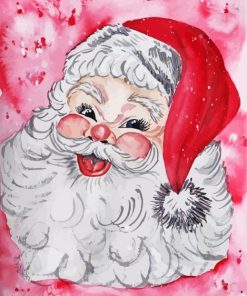 Santa face Paint By Numbers