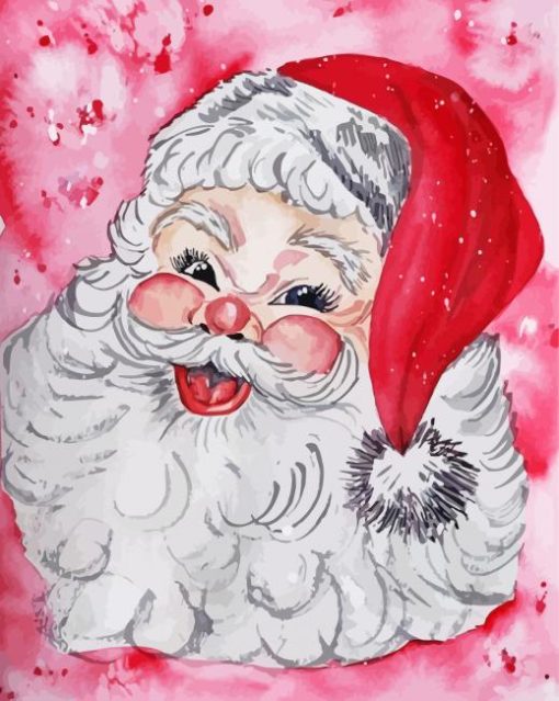 Santa face Paint By Numbers