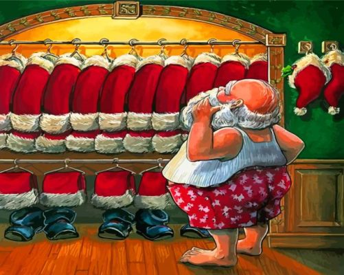 Santa's Closet Paint By Numbers