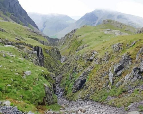 Scafell Pike Mountain Paint By Number