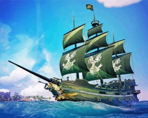 Sea Of Thieves Ship Paint By Numbers