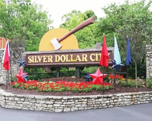 Silver Dollar City Branson Paint By Numbers