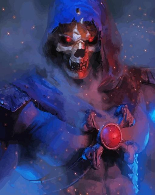 Skeletor Super Villan Paint By Numbers