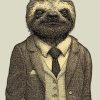 Sloth In Suit Paint By Numbers