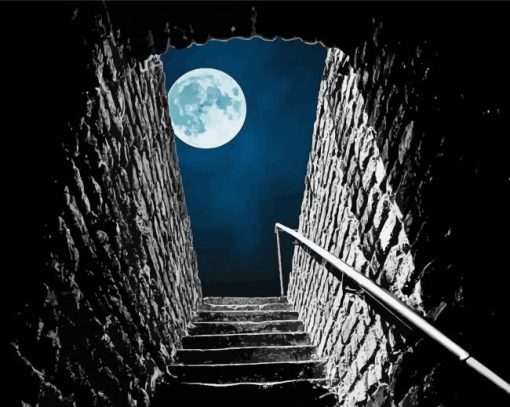 Stairway To Moon Paint By Numbers