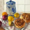 Still Life Bread And Fruit Paint By Numbers