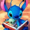 Stitch Grogu Paint By Numbers