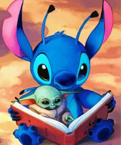 Stitch Grogu Paint By Numbers