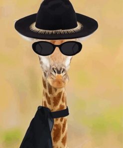 Stylish Giraffe Paint By Numbers