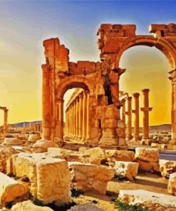 Sunrise Palmyra Paint By Numbers