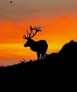 Sunrise Deer Paint By Numbers