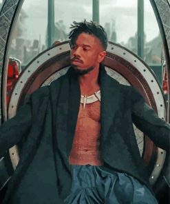 Supervillain Erik Killmonger Paint By Numbers