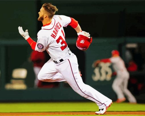 The American Bryce Harper Paint By Numbers