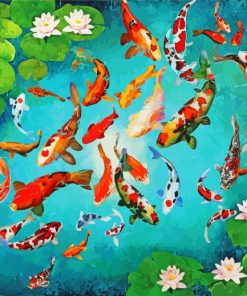 The Koi Pond Paint By Numbers