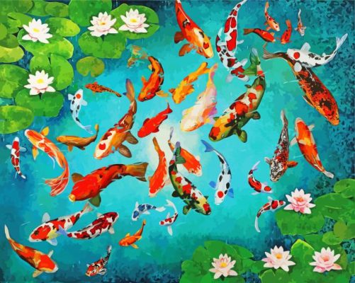 The Koi Pond Paint By Numbers