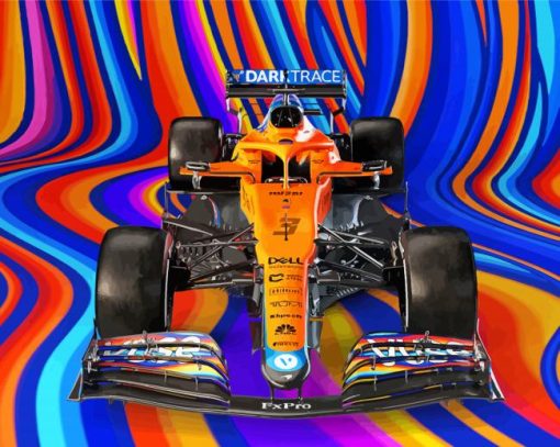 The Mclaren Race Car Paint By Numbers