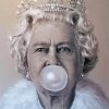 The Queen Elizabeth Blowing Bubble Paint By Numbers