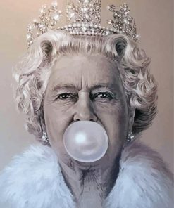 The Queen Elizabeth Blowing Bubble Paint By Numbers