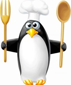 The Penguin Chef Paint By Numbers