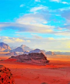 The Wadi Rum Desert Paint By Numbers