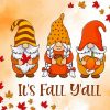 Three Fall Gnomes Paint By Numbers