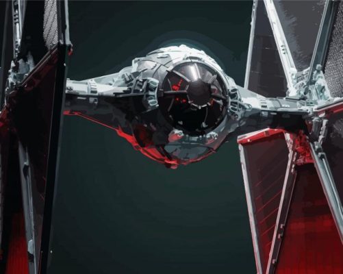 Tie Fighter Paint By Numbers