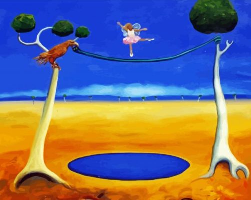 Tightrope Walker Girl Art Paint By Numbers