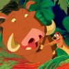 Timon And Pumbaa Paint By Numbers