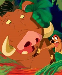 Timon And Pumbaa Paint By Numbers